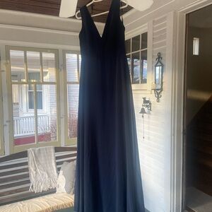 Navy blue gown